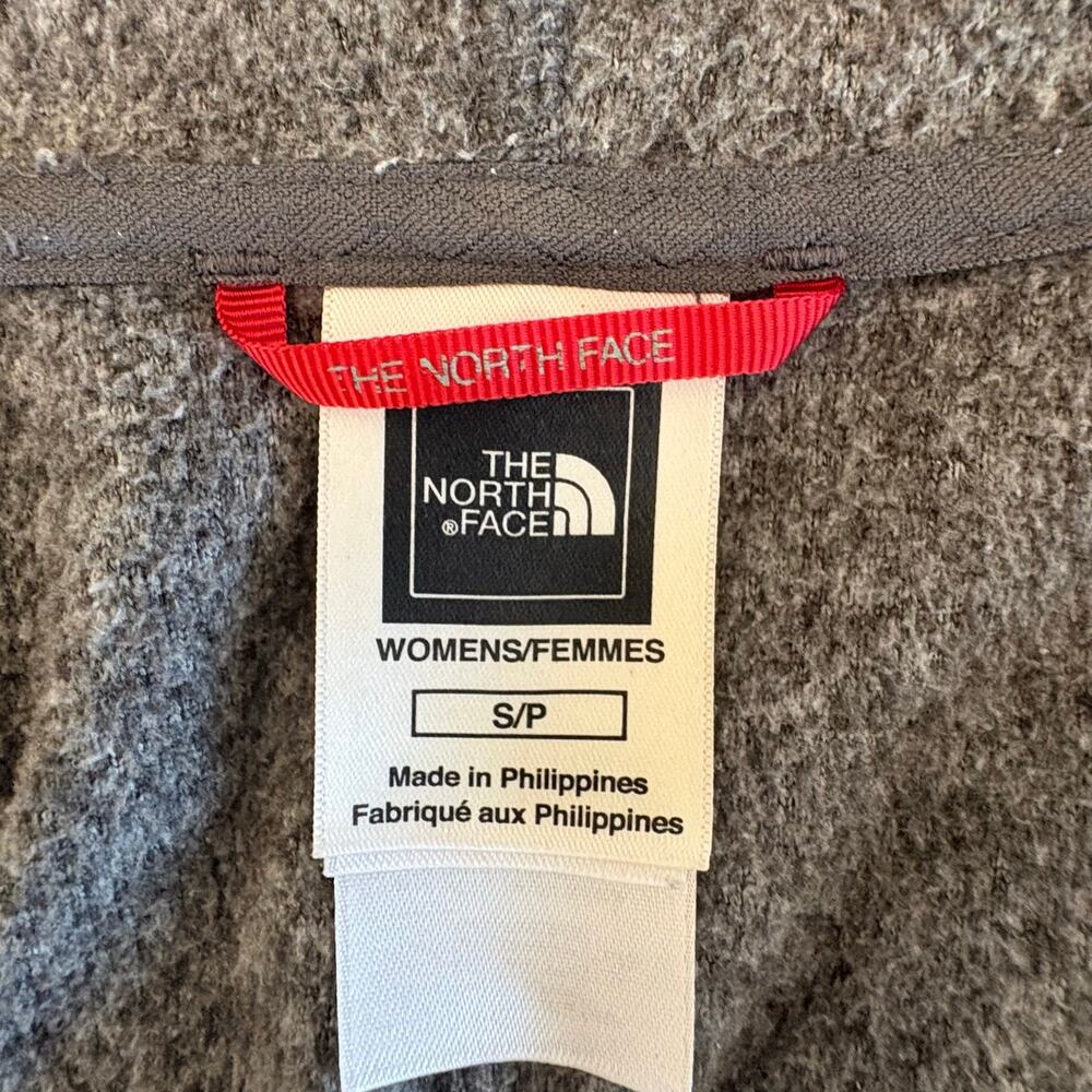 The North Face Women’s Polartec Classic Hooded Full Zip Jacket Gray Heather Sm - Picture 10 of 15